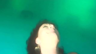 Underwater orgasm