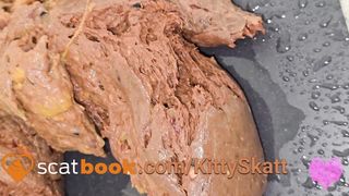 Kitty skatt takes a soft shit