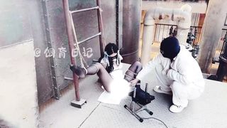 Chinese Girl outdoor exhibitionism BDSM Training 236