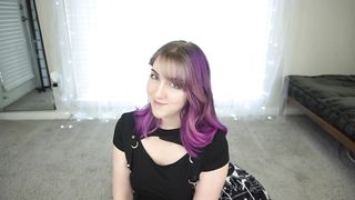 A girl and her toy collection