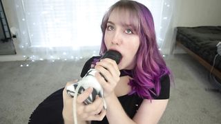 A girl and her toy collection