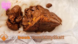 Kitty Skatt diaper full of shit!
