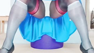BlueGirl70 Wide Legs Panties Exposure