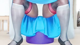 BlueGirl70 Wide Legs Panties Exposure