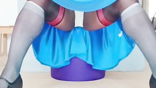 BlueGirl70 Wide Legs Panties Exposure