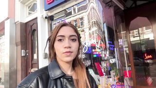 Public cumwalk and swallow