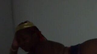 Chat It up with a Beautiful Ebony Wonder Woman in My Condo on My Bed Made the Whore Suck My Dick for the Stay - Mastermeat1