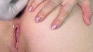 Anal-obsessed Slut Stretching Asshole at the Doctor's