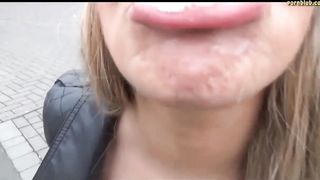 public sperm walking naughty blondes