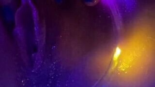 Artsy, Oily, String Light Pussy Rubbing