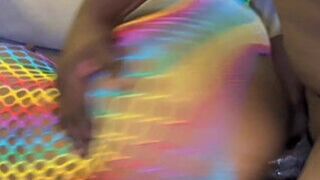 Anal Creampie. Hot Big-assed MILF Gets Sodomized by Her Stepson's Big Cock. Taboo Anal.