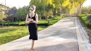 Chinese Girl outdoor exhibitionism BDSM Training 258