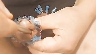 Bizarre cbt insertion bdsm pervers needles