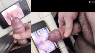 Cumming on me