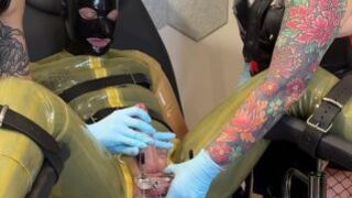 CBT Ball Crushing and Double Silicone Sounding with Madame Li Yi