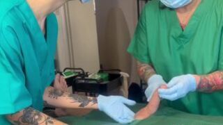Double Domme Medfet Sounding Exam and Treatments with Madame Li