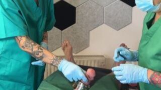 Double Domme Medfet Sounding Exam and Treatments with Madame Li