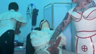 Latex Medical Procedure Bound Urethral Play and Drained ft Mistr