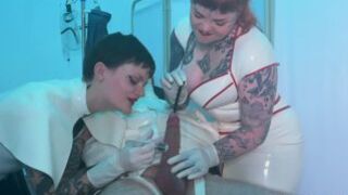 Latex Medical Procedure Bound Urethral Play and Drained ft Mistr