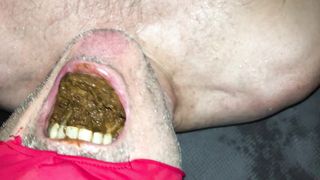 scat eating male