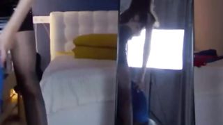 Live JOI Brunette Masturbates Watching Max Hardcore (Live Sound)