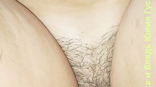 A hairy man is fucking a polish redheaded slutty whore Yulia Gusakova