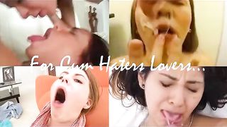 Cum disgusts stupid whores